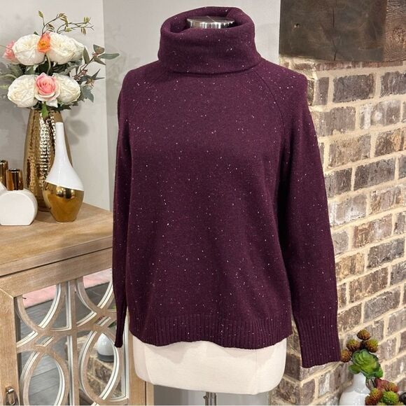 C&C CALIFORNIA Women’s Turtleneck Speckled Sweater in the Size Large - Picture 4 of 12